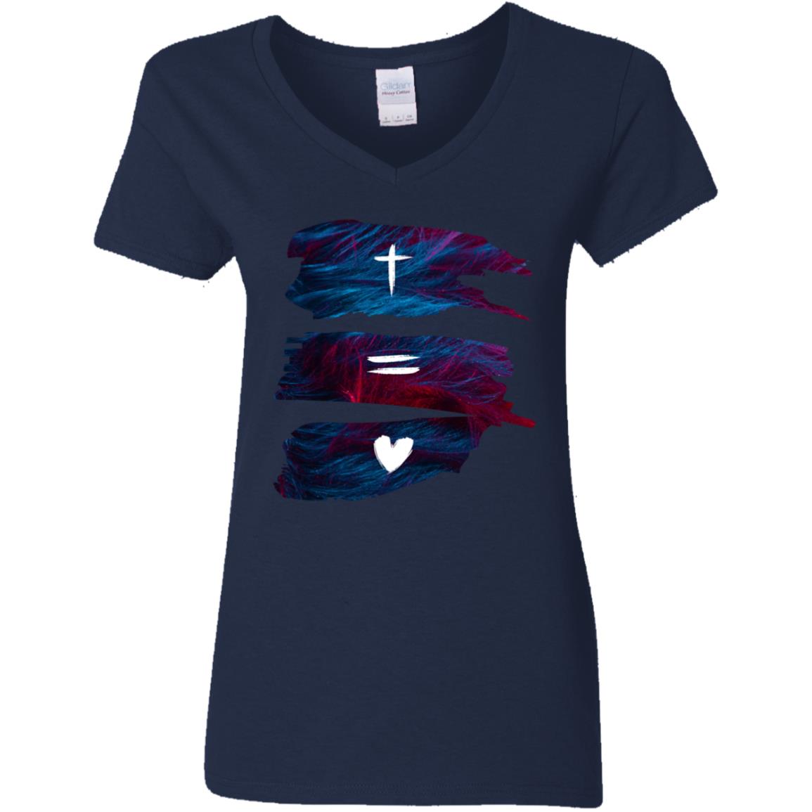 Jesus is Love | Ladies' V-Neck T-Shirt