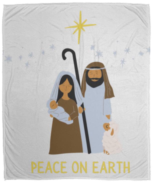 Christmas | Baby Jesus | Cozy Plush Fleece Blanket - 50x60