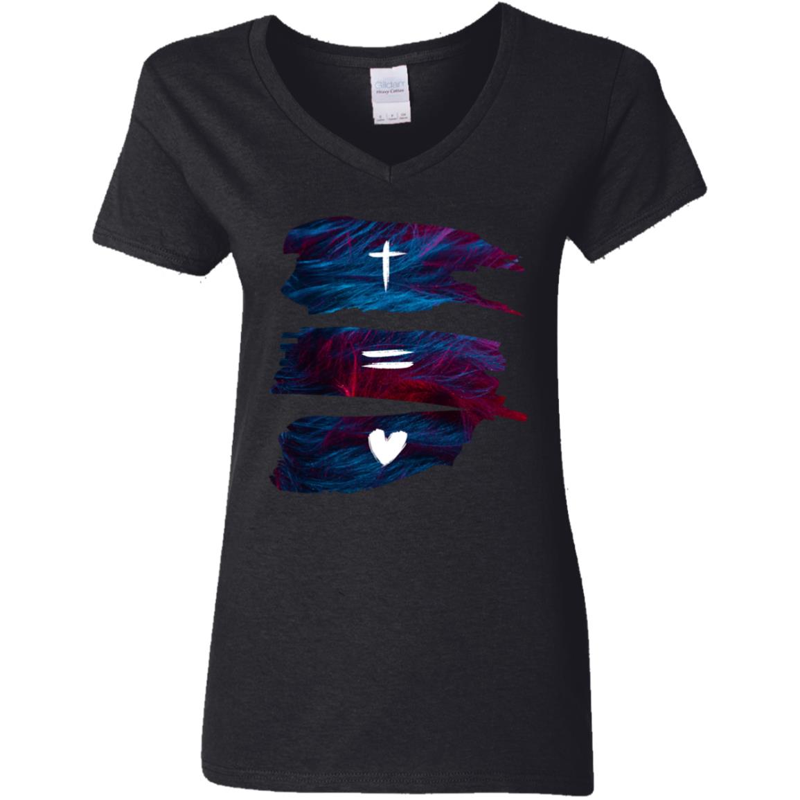 Jesus is Love | Ladies' V-Neck T-Shirt