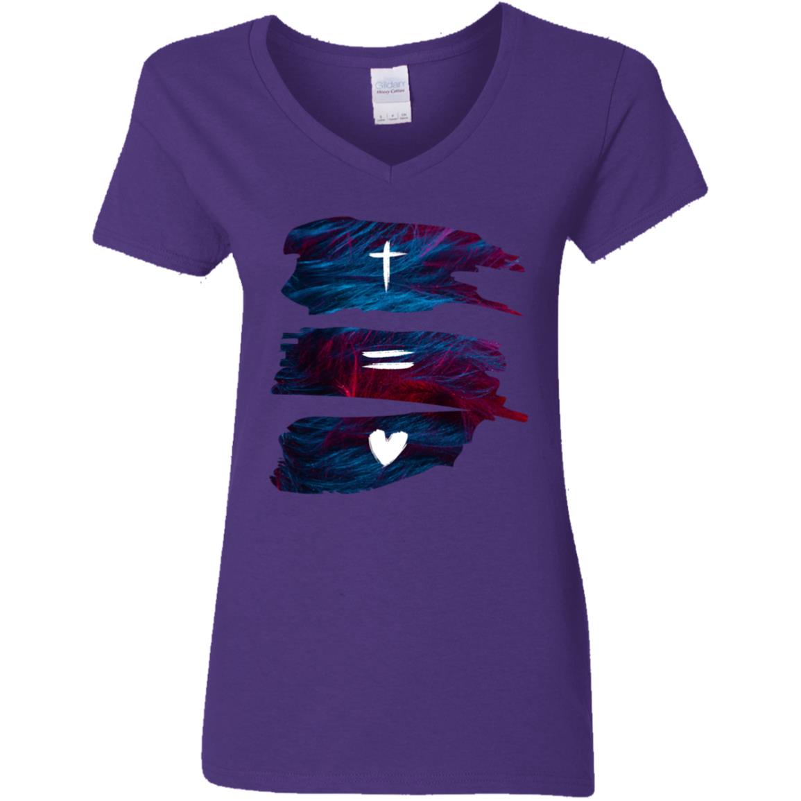 Jesus is Love | Ladies' V-Neck T-Shirt