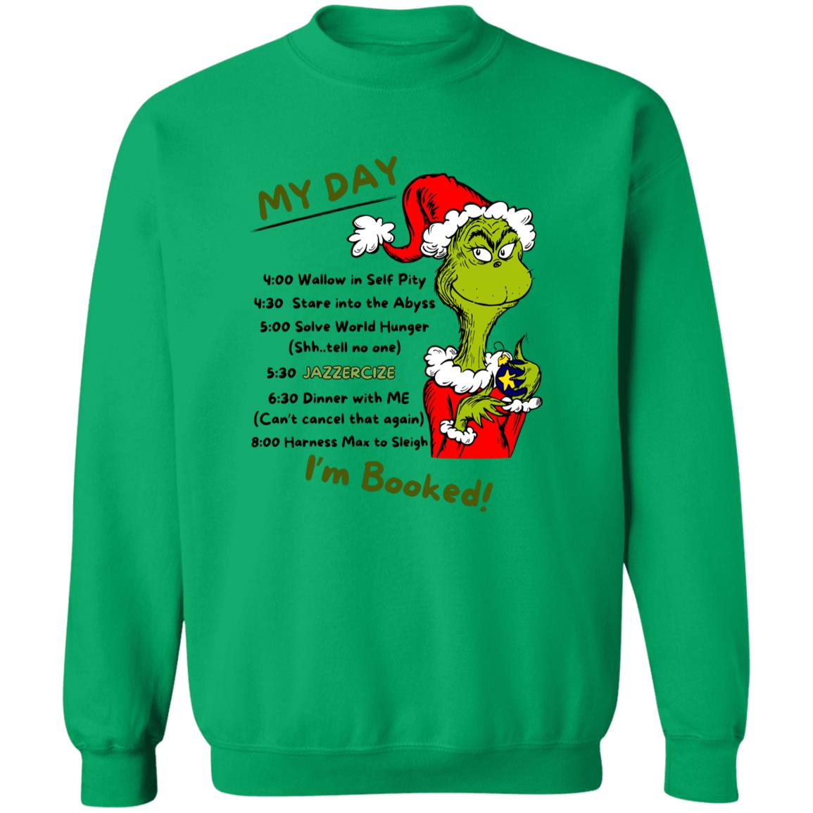 Christmas | Grinch | Funny | Ugly Crewneck Pullover Sweatshirt