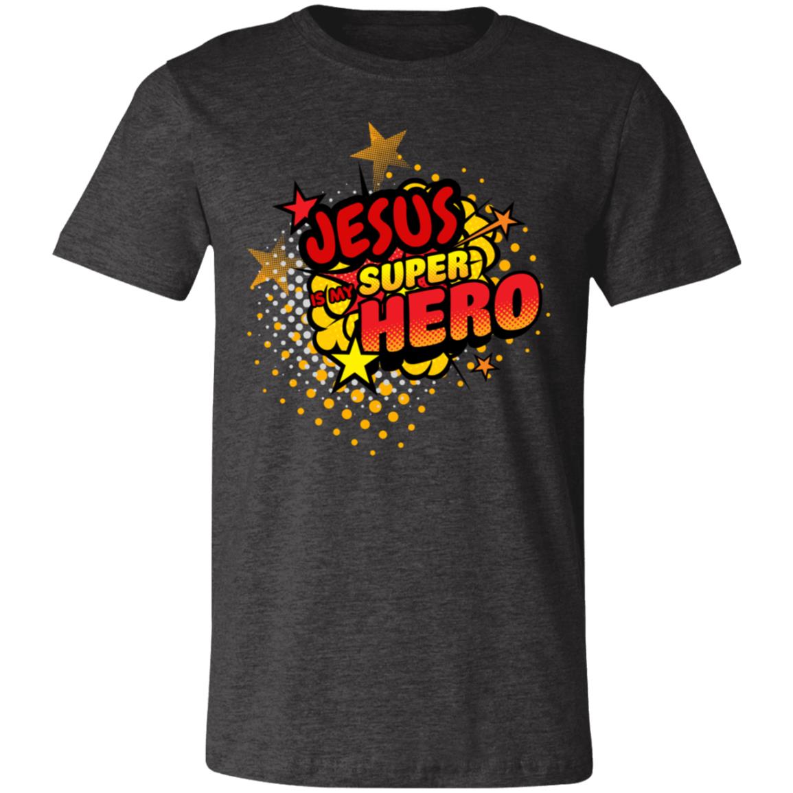 Jesus is my Superhero | Pop Art | Faith Based | Unisex Jersey Short-Sleeve T-Shirt