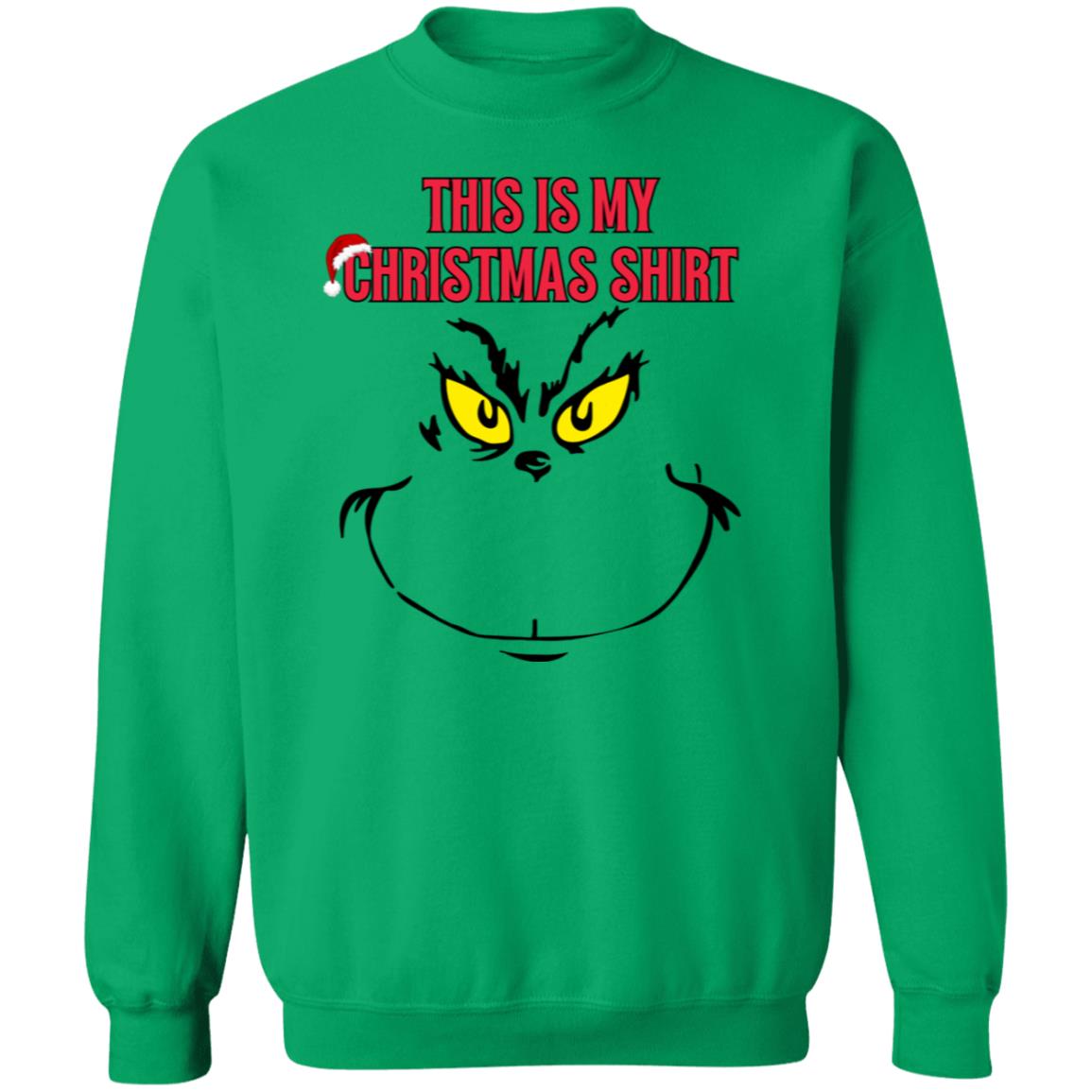 Christmas | Ugly Sweater | Grinch | Funny | Crewneck Pullover Sweatshirt