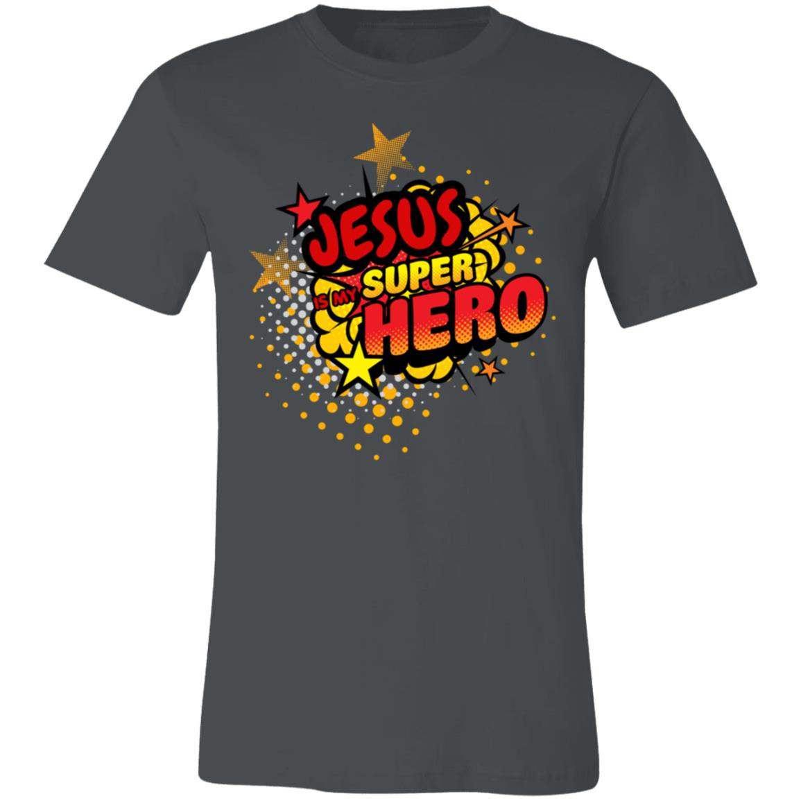 Jesus is my Superhero | Pop Art | Faith Based | Unisex Jersey Short-Sleeve T-Shirt