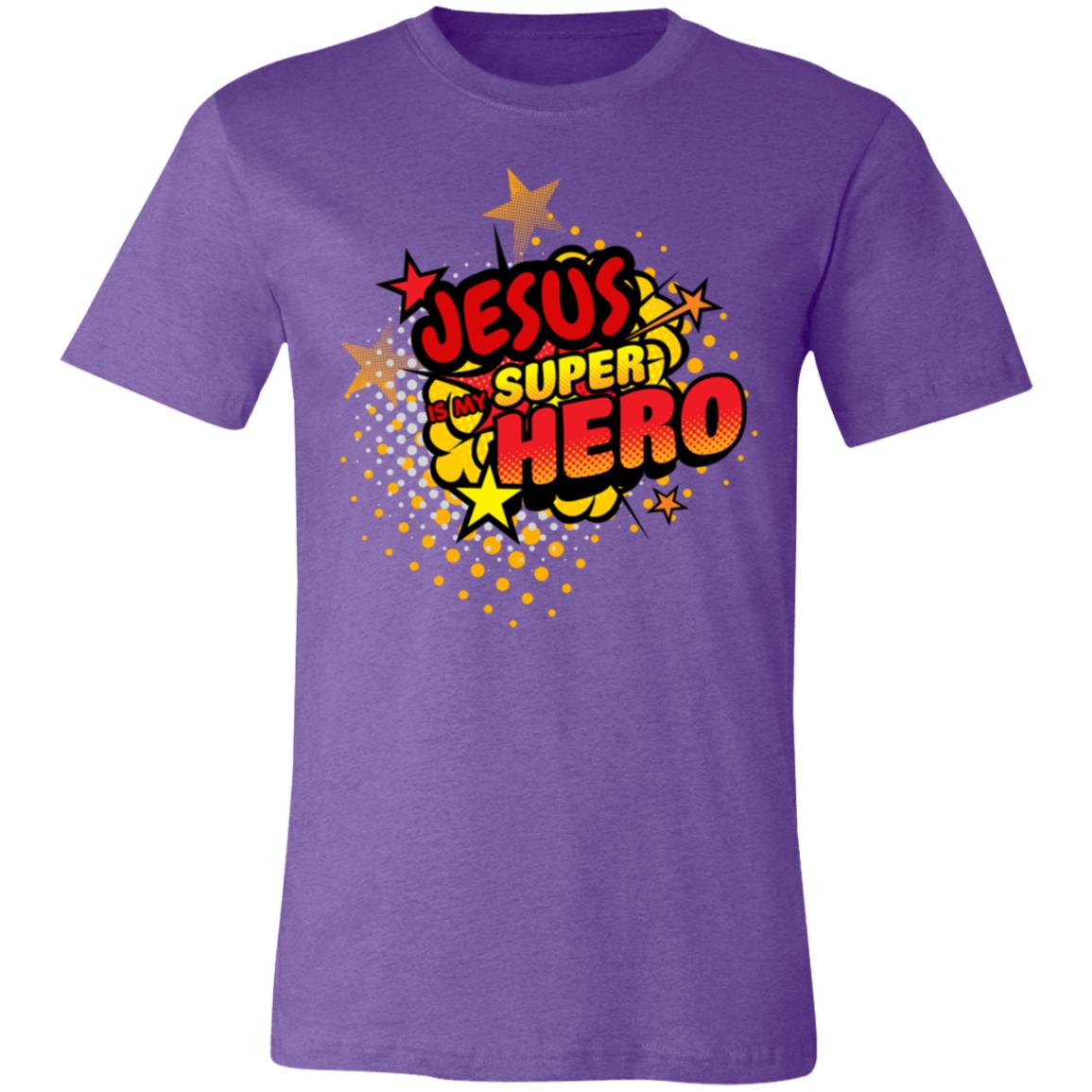 Jesus is my Superhero | Pop Art | Faith Based | Unisex Jersey Short-Sleeve T-Shirt