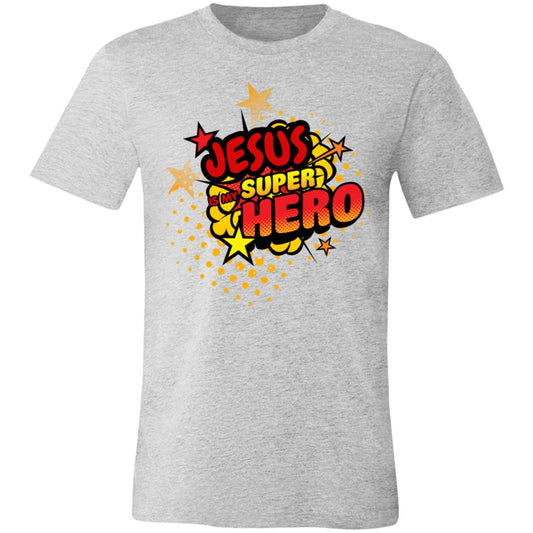 Jesus is my Superhero | Pop Art | Faith Based | Unisex Jersey Short-Sleeve T-Shirt