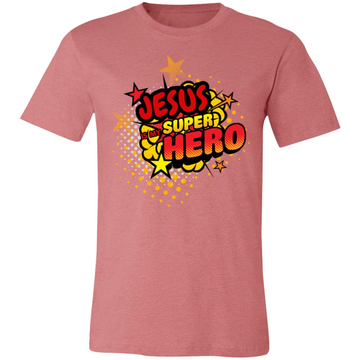 Jesus is my Superhero | Pop Art | Faith Based | Unisex Jersey Short-Sleeve T-Shirt