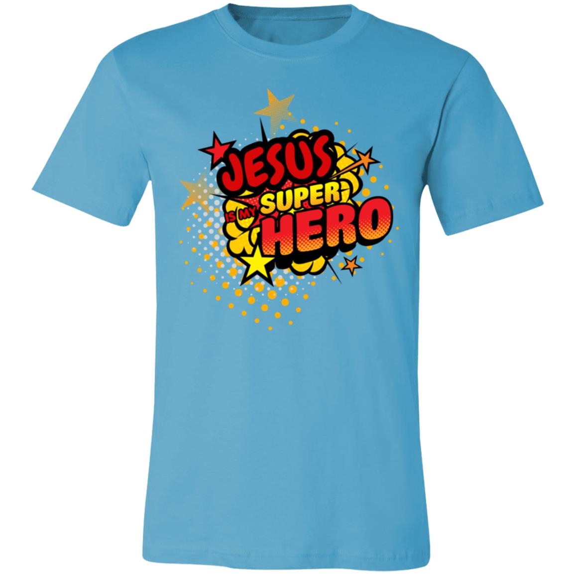 Jesus is my Superhero | Pop Art | Faith Based | Unisex Jersey Short-Sleeve T-Shirt