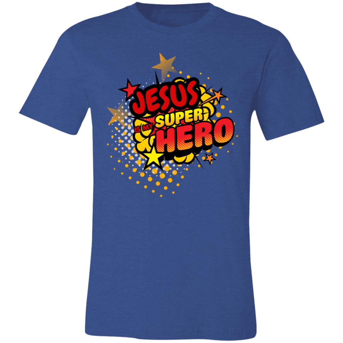 Jesus is my Superhero | Pop Art | Faith Based | Unisex Jersey Short-Sleeve T-Shirt