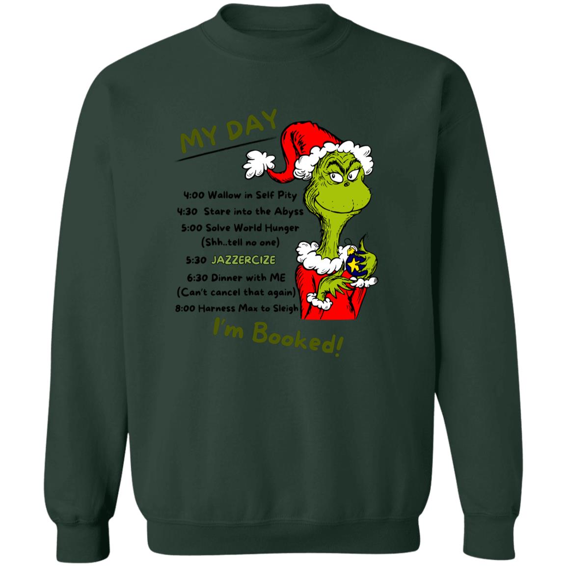 Christmas | Grinch | Funny | Ugly Crewneck Pullover Sweatshirt