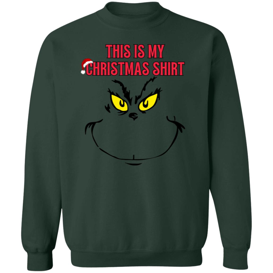 Christmas | Ugly Sweater | Grinch | Funny | Crewneck Pullover Sweatshirt