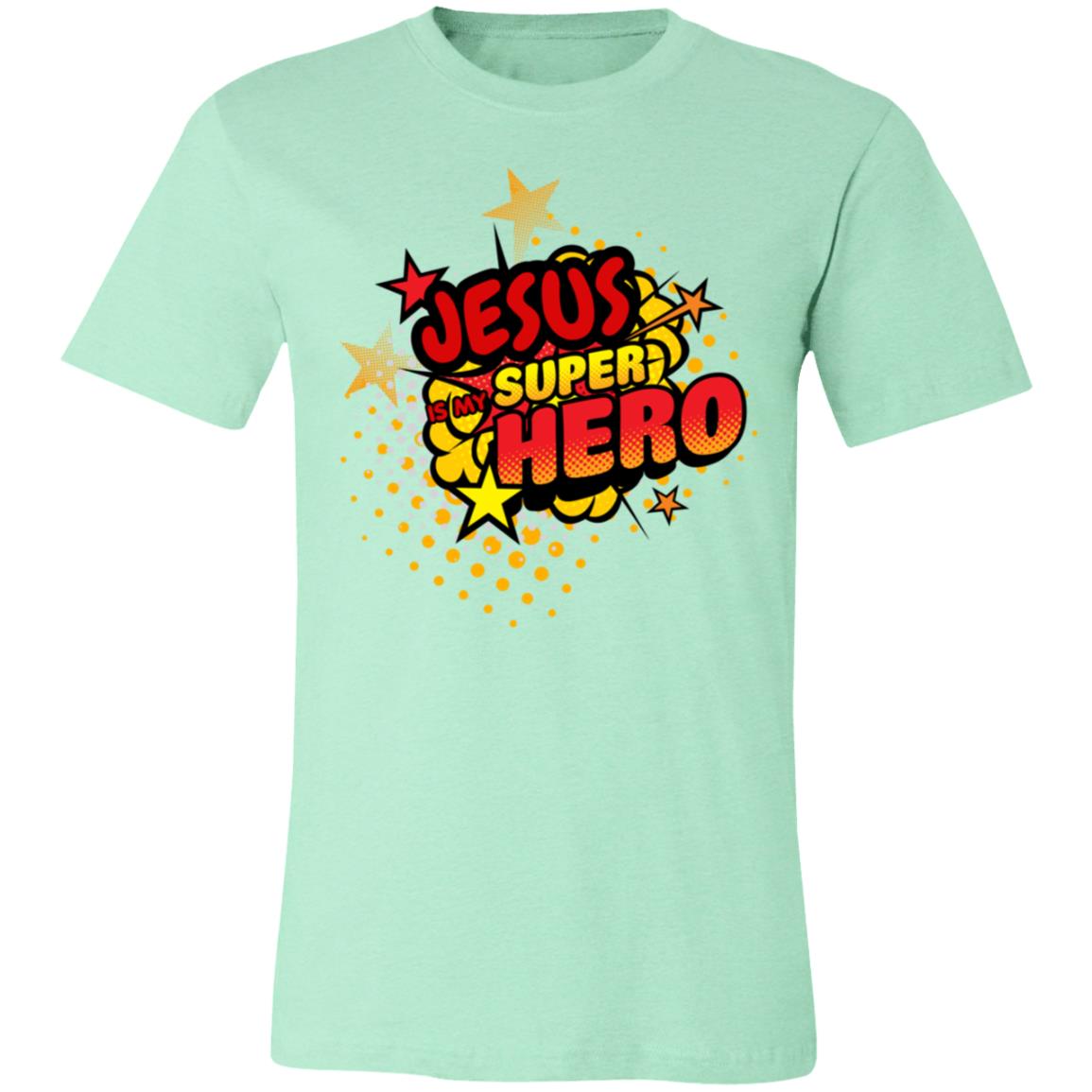 Jesus is my Superhero | Pop Art | Faith Based | Unisex Jersey Short-Sleeve T-Shirt