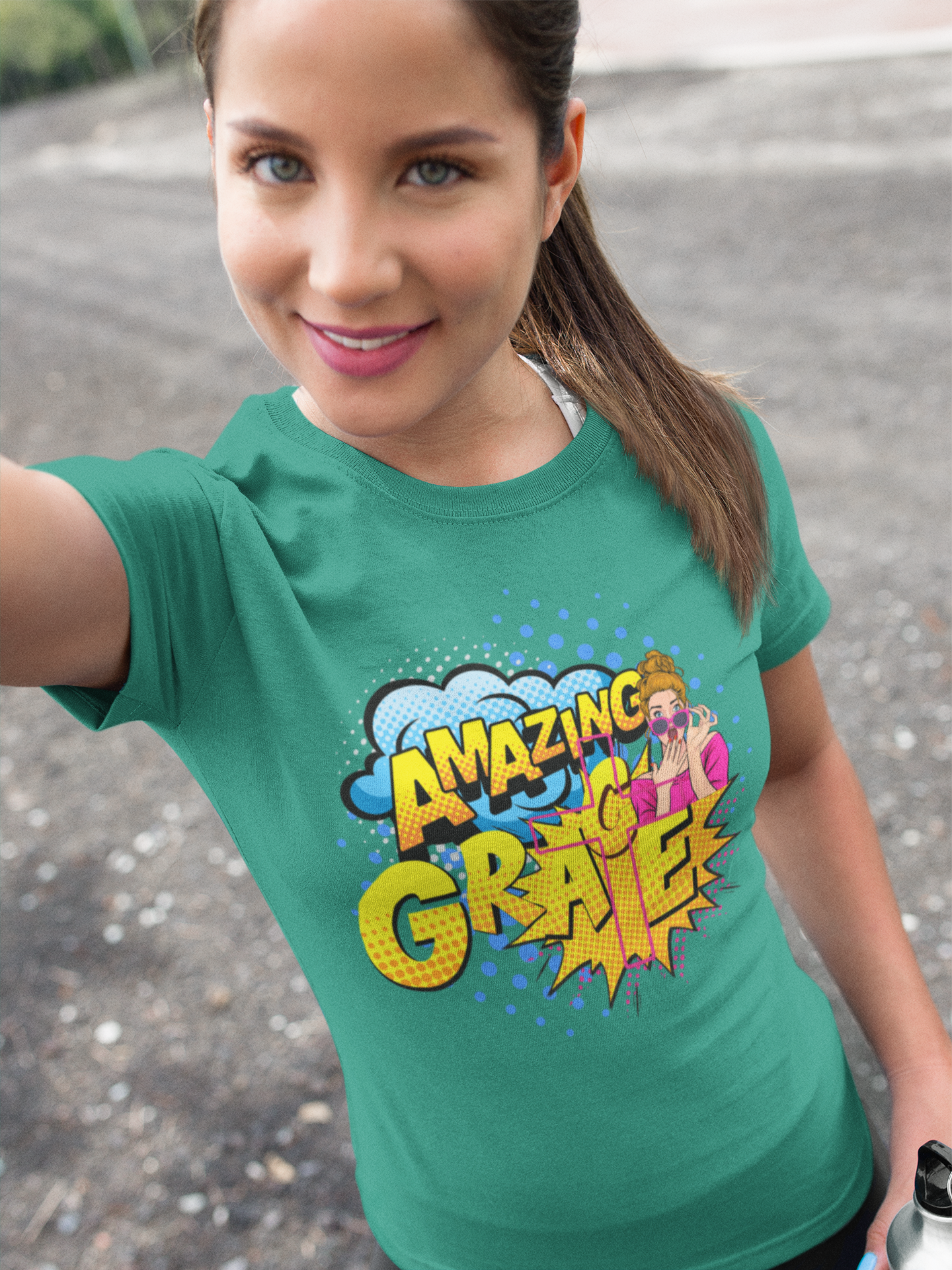 Amazing Grace | Faith | Pop Art | Jersey Short-Sleeve T-Shirt