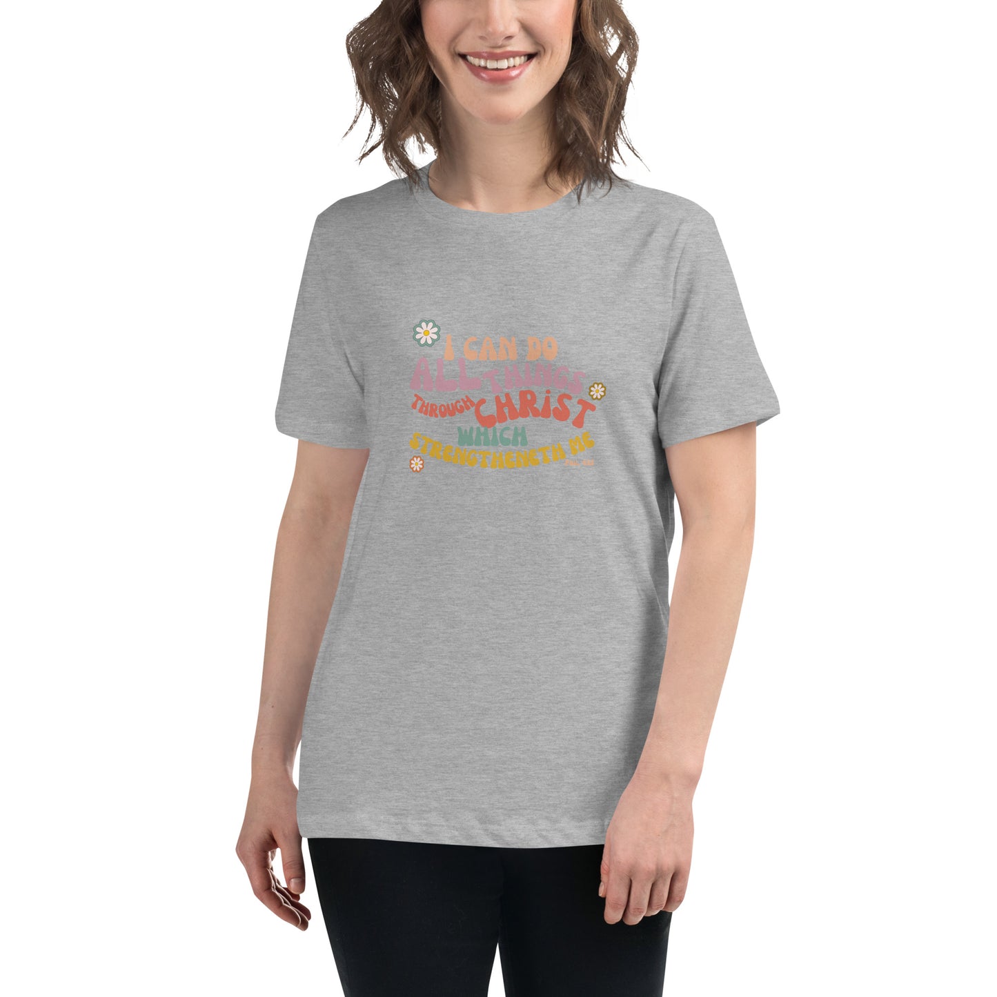 I can do all things through Christ | Retro Vintage | Women's Relaxed T-Shirt