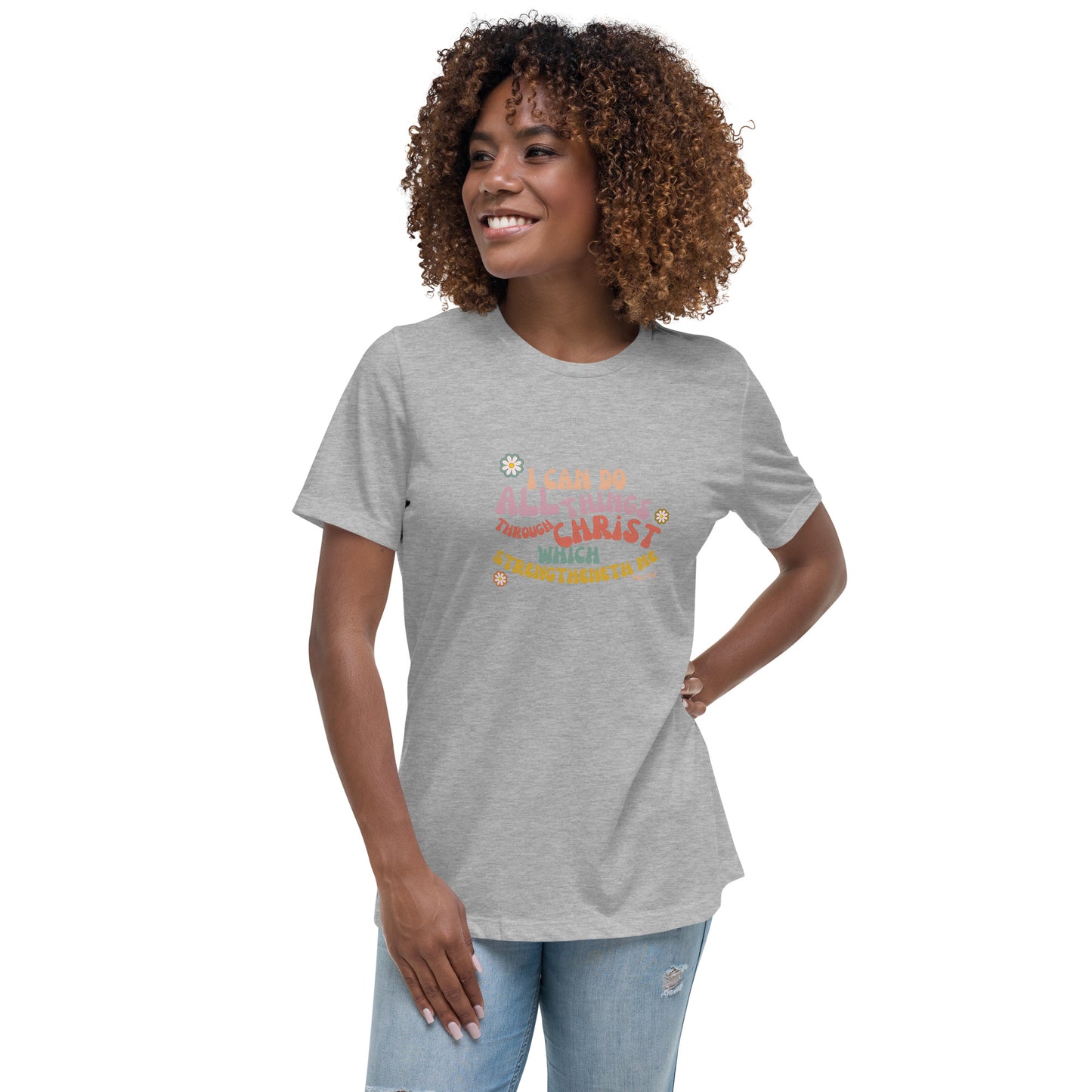 I can do all things through Christ | Retro Vintage | Women's Relaxed T-Shirt