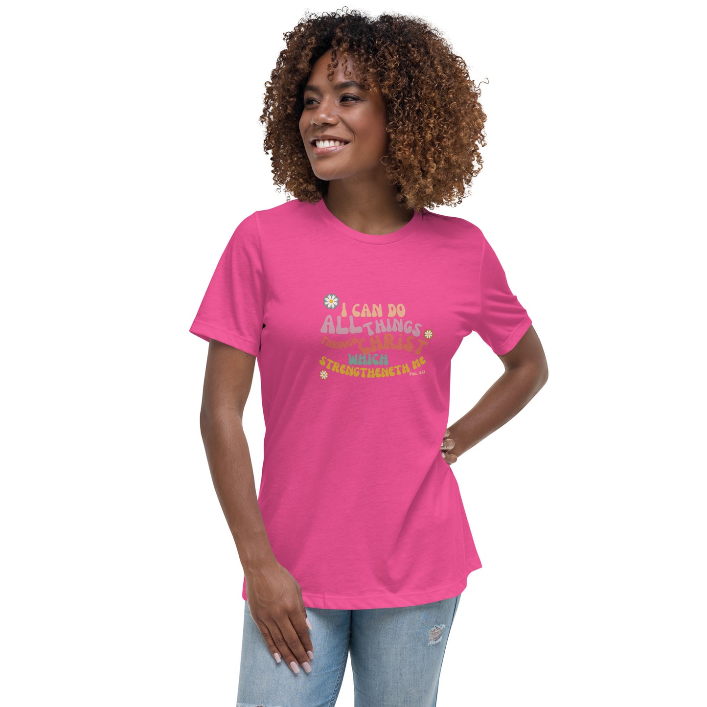 I can do all things through Christ | Retro Vintage | Women's Relaxed T-Shirt