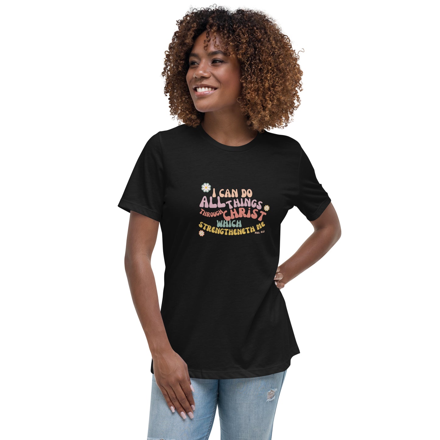 I can do all things through Christ | Retro Vintage | Women's Relaxed T-Shirt