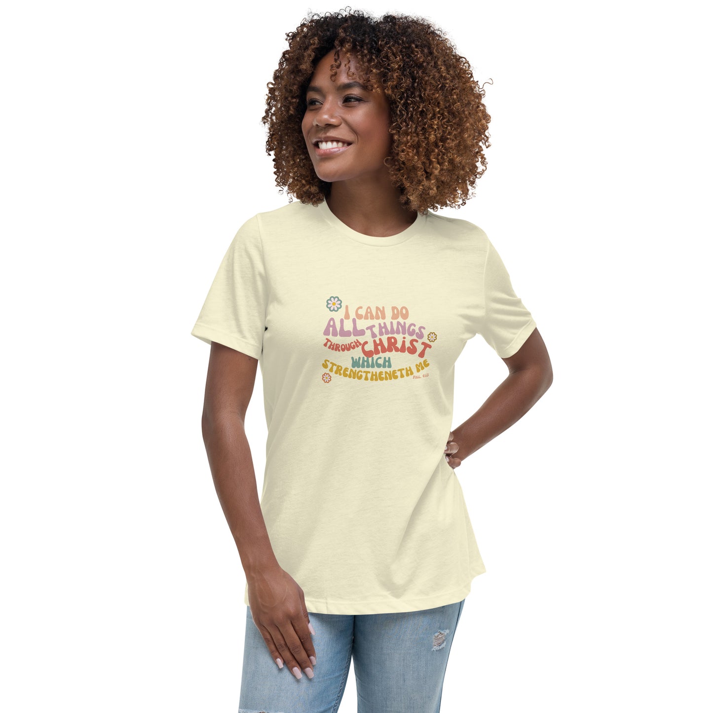 I can do all things through Christ | Retro Vintage | Women's Relaxed T-Shirt