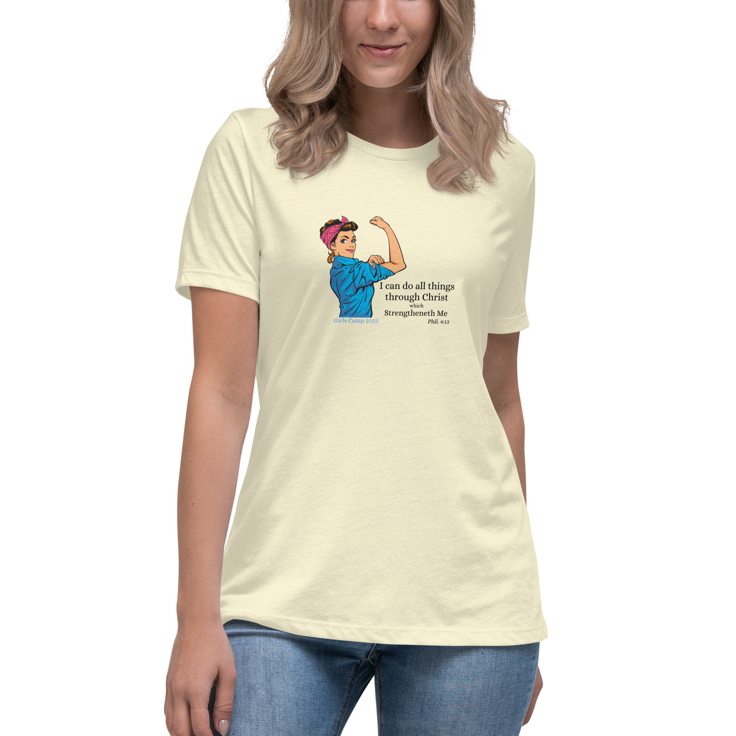 I can do all thing in Christ | Vintage Rosie| Women's Relaxed T-Shirt