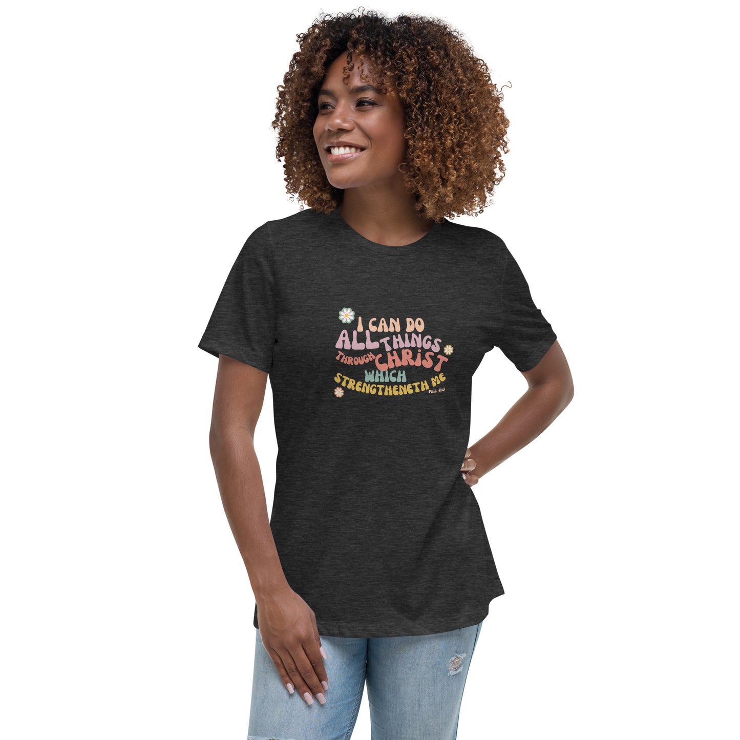 I can do all things through Christ | Retro Vintage | Women's Relaxed T-Shirt