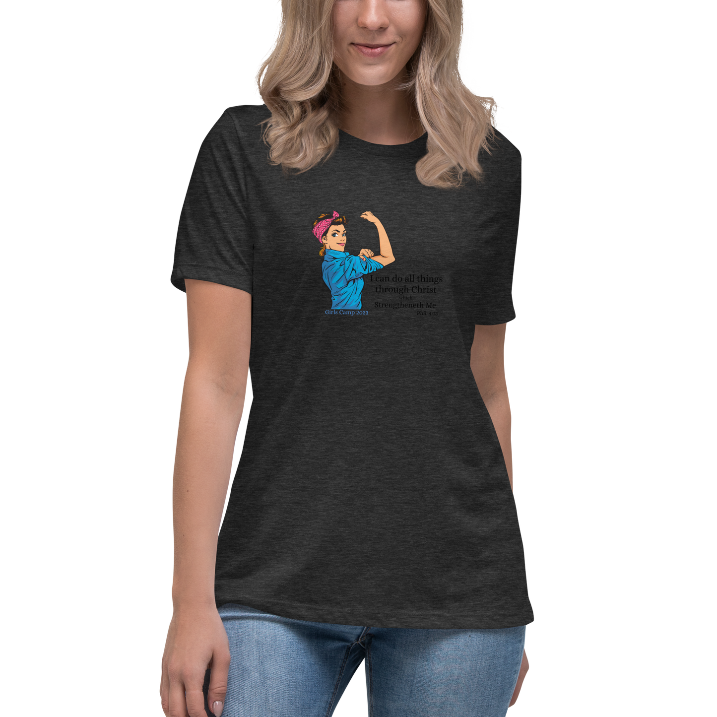 I can do all thing in Christ | Vintage Rosie| Women's Relaxed T-Shirt