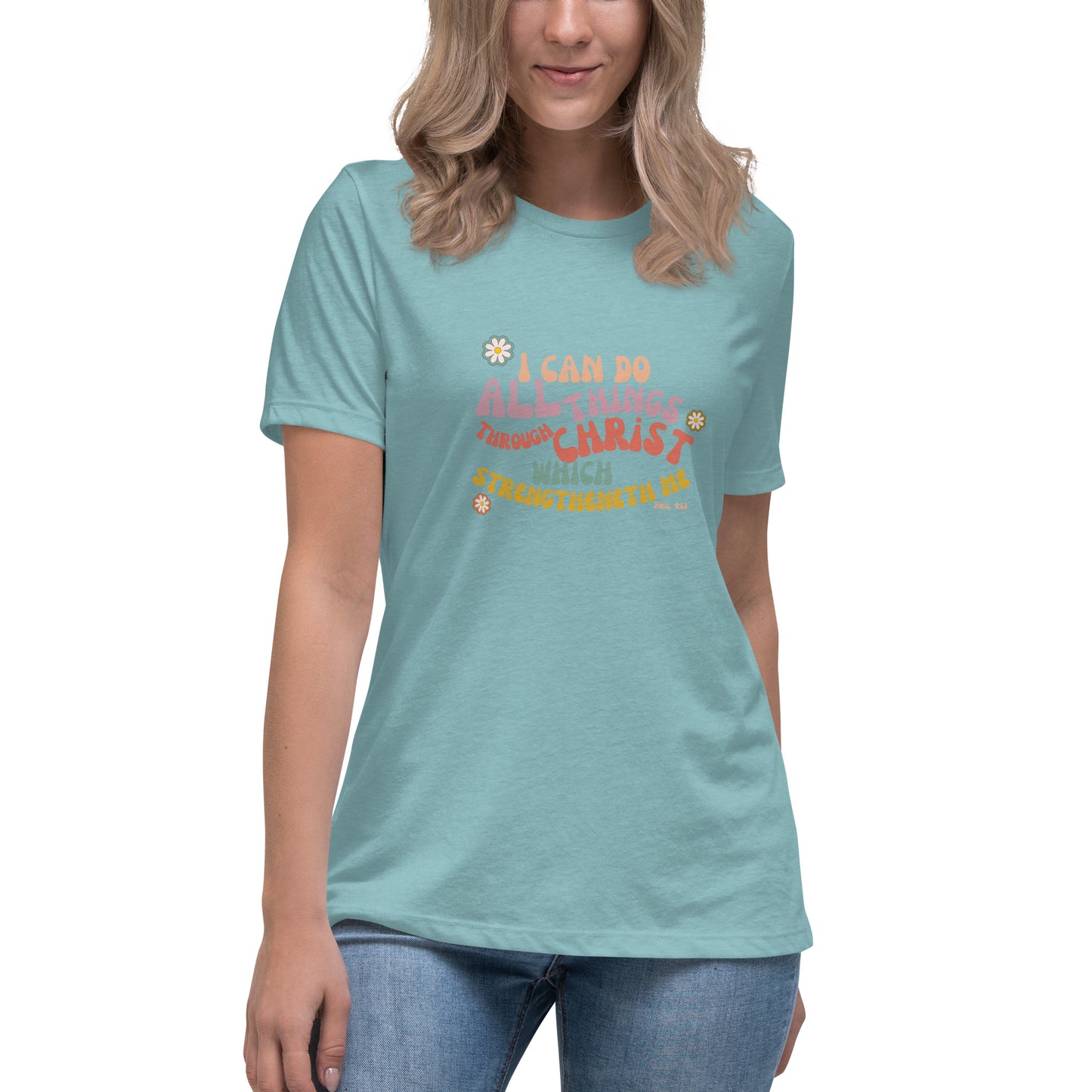 I can do all things through Christ | Retro Vintage | Women's Relaxed T-Shirt