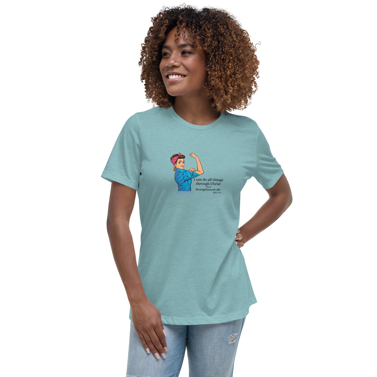 I can do all things through Christ | Vintage Rosie | Women's Relaxed T-Shirt