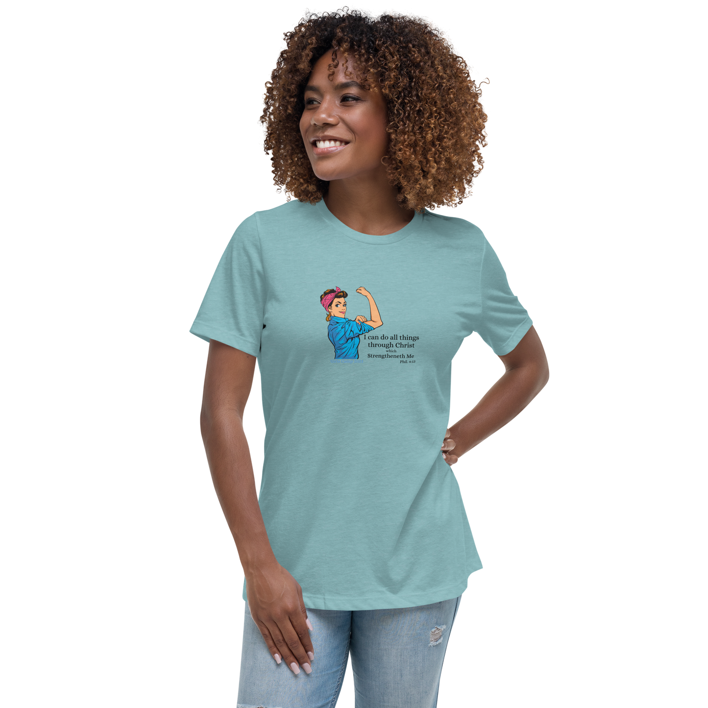 I can do all thing in Christ | Vintage Rosie| Women's Relaxed T-Shirt