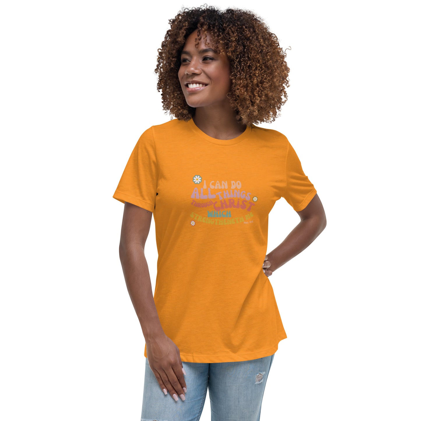 I can do all things through Christ | Retro Vintage | Women's Relaxed T-Shirt