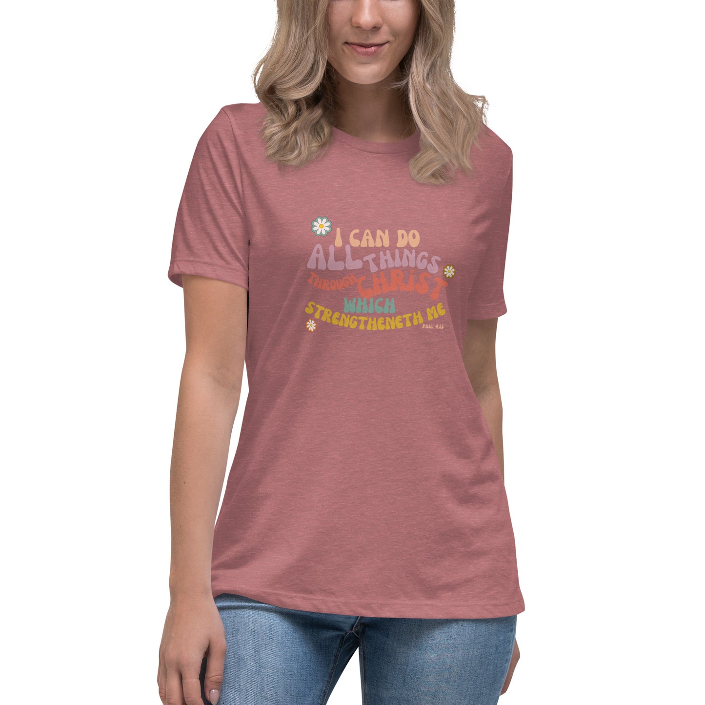 I can do all things through Christ | Retro Vintage | Women's Relaxed T-Shirt