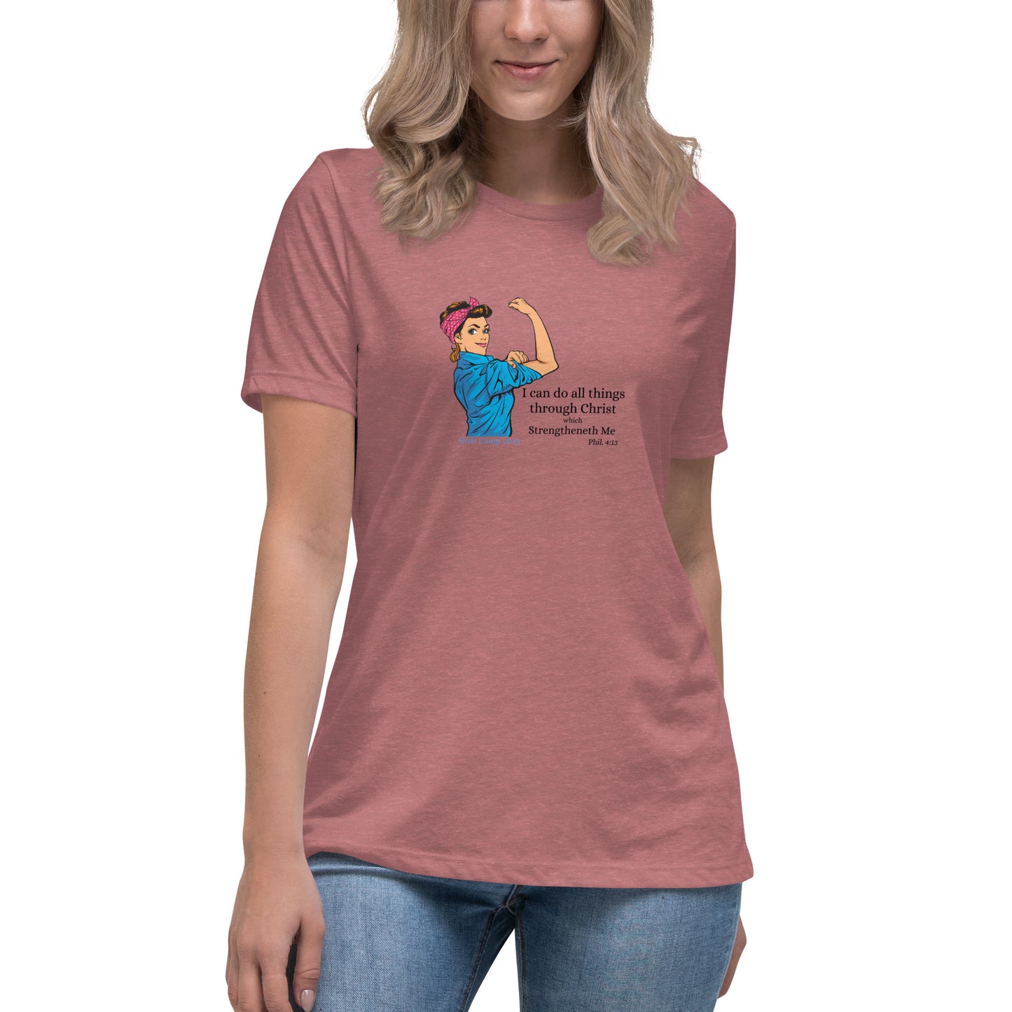 I can do all things through Christ | Vintage Rosie | Women's Relaxed T-Shirt