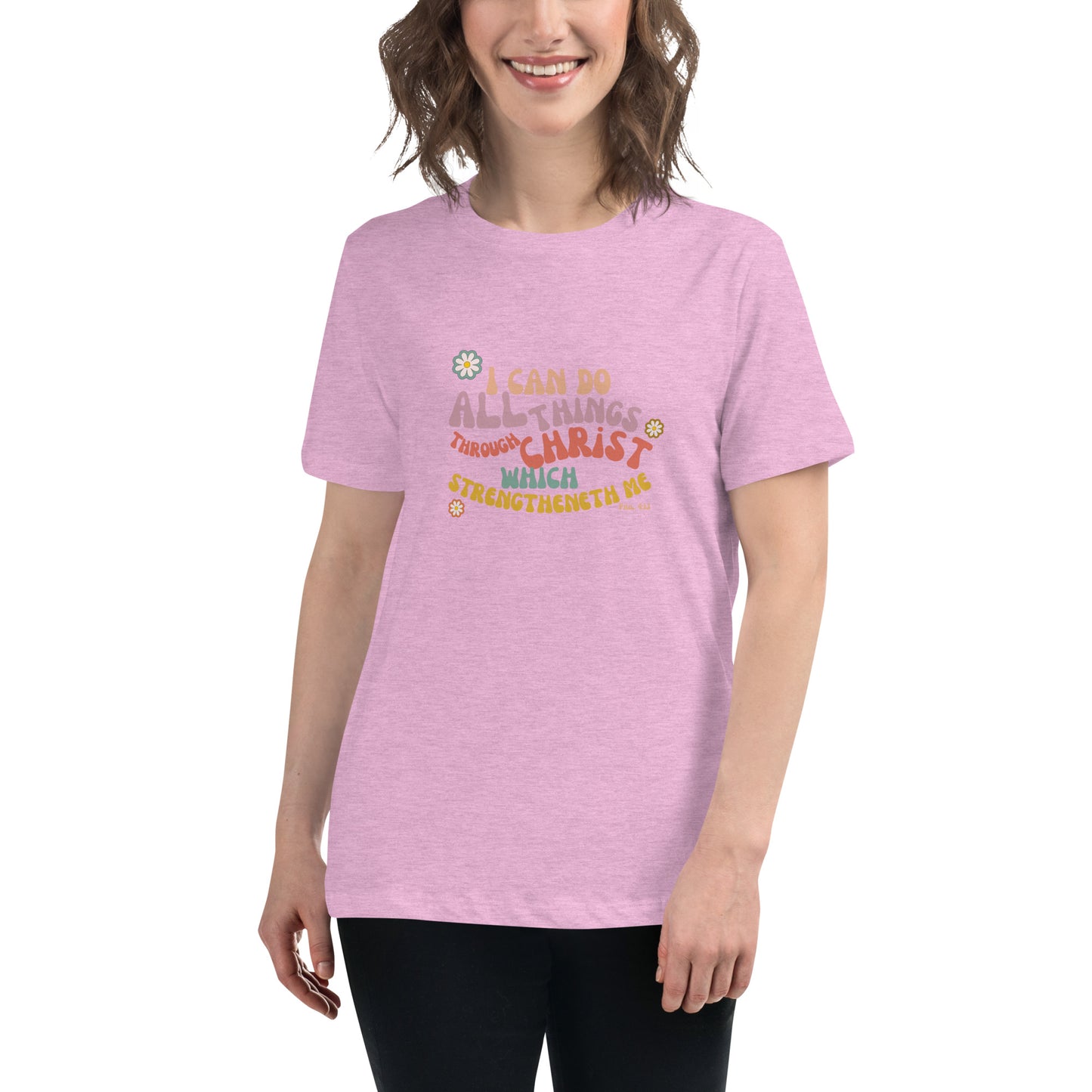 I can do all things through Christ | Retro Vintage | Women's Relaxed T-Shirt