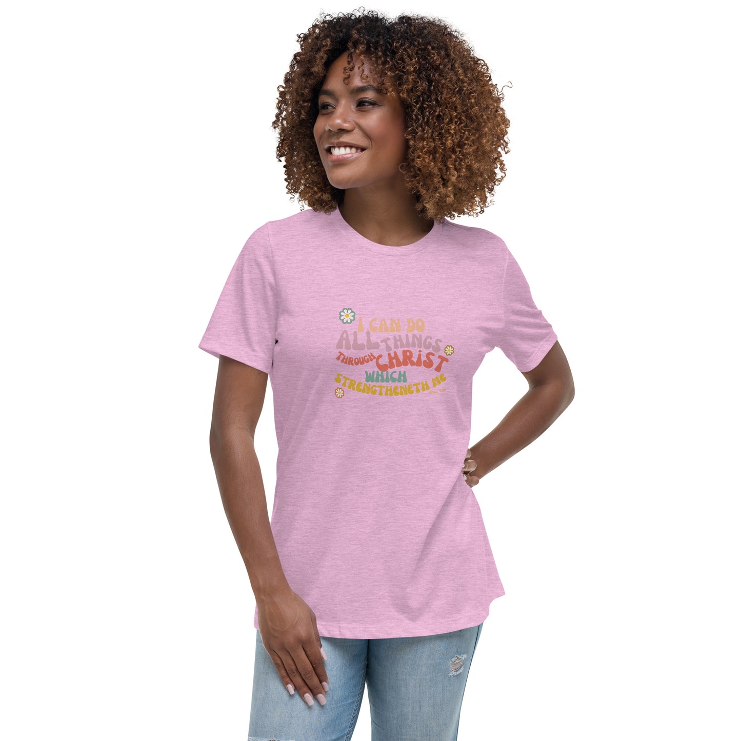 I can do all things through Christ | Retro Vintage | Women's Relaxed T-Shirt