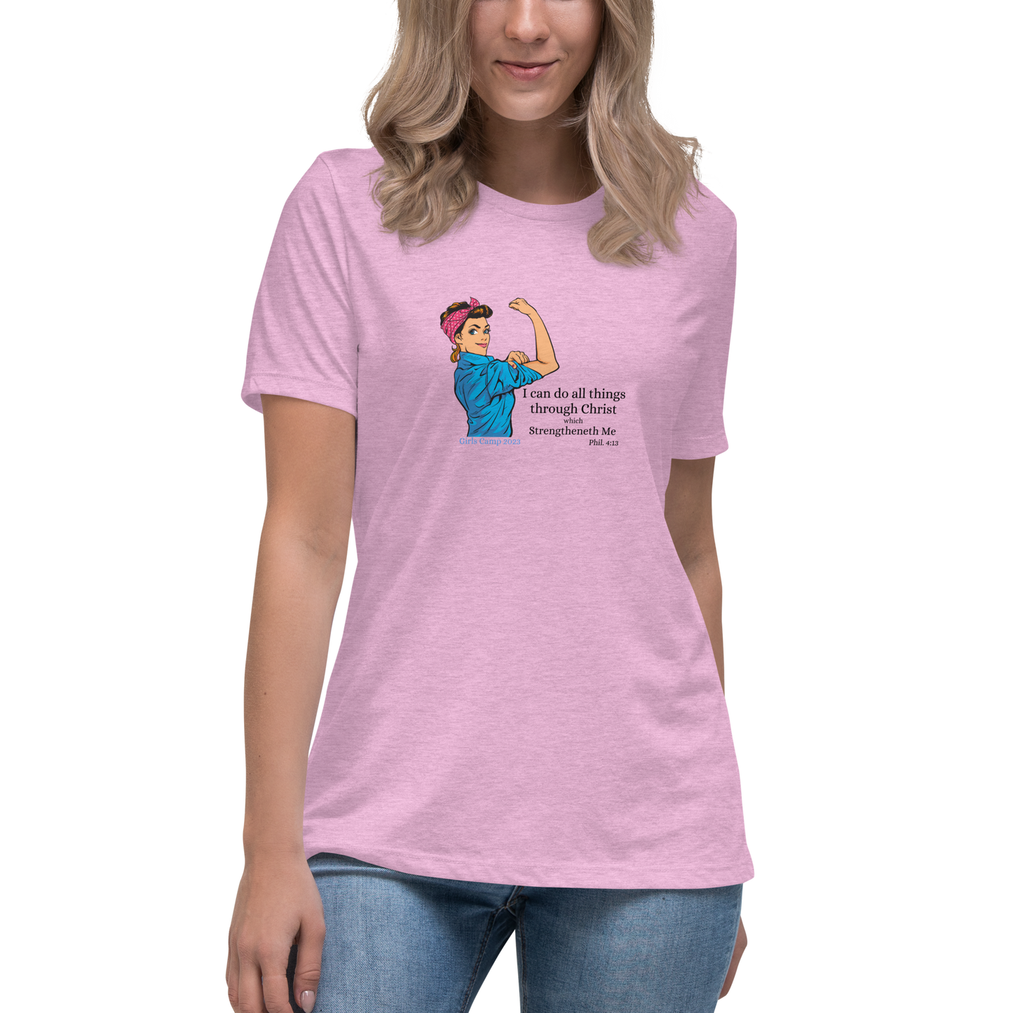 I can do all thing in Christ | Vintage Rosie| Women's Relaxed T-Shirt