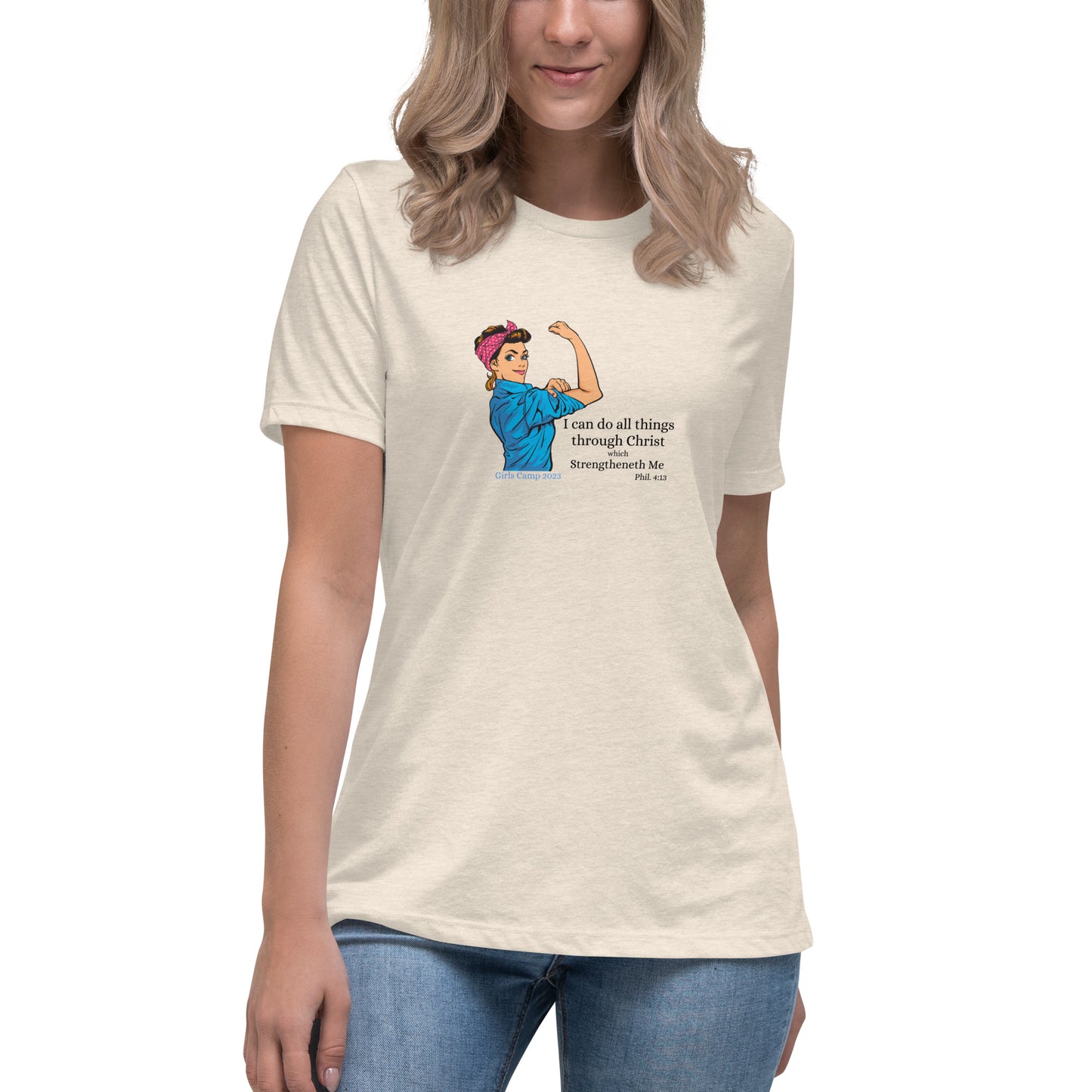 I can do all things through Christ | Vintage Rosie | Women's Relaxed T-Shirt