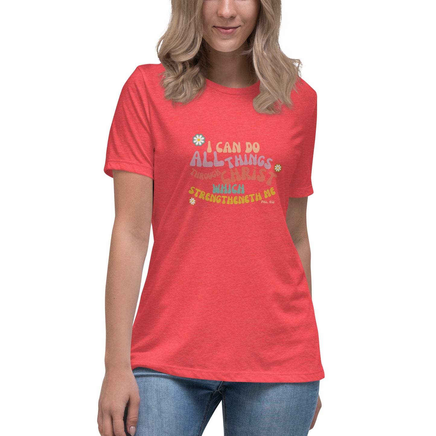 I can do all things through Christ | Retro Vintage | Women's Relaxed T-Shirt