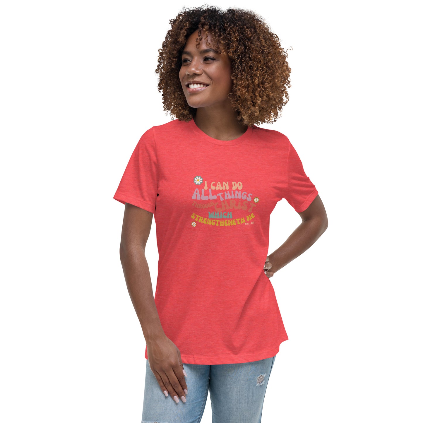 I can do all things through Christ | Retro Vintage | Women's Relaxed T-Shirt