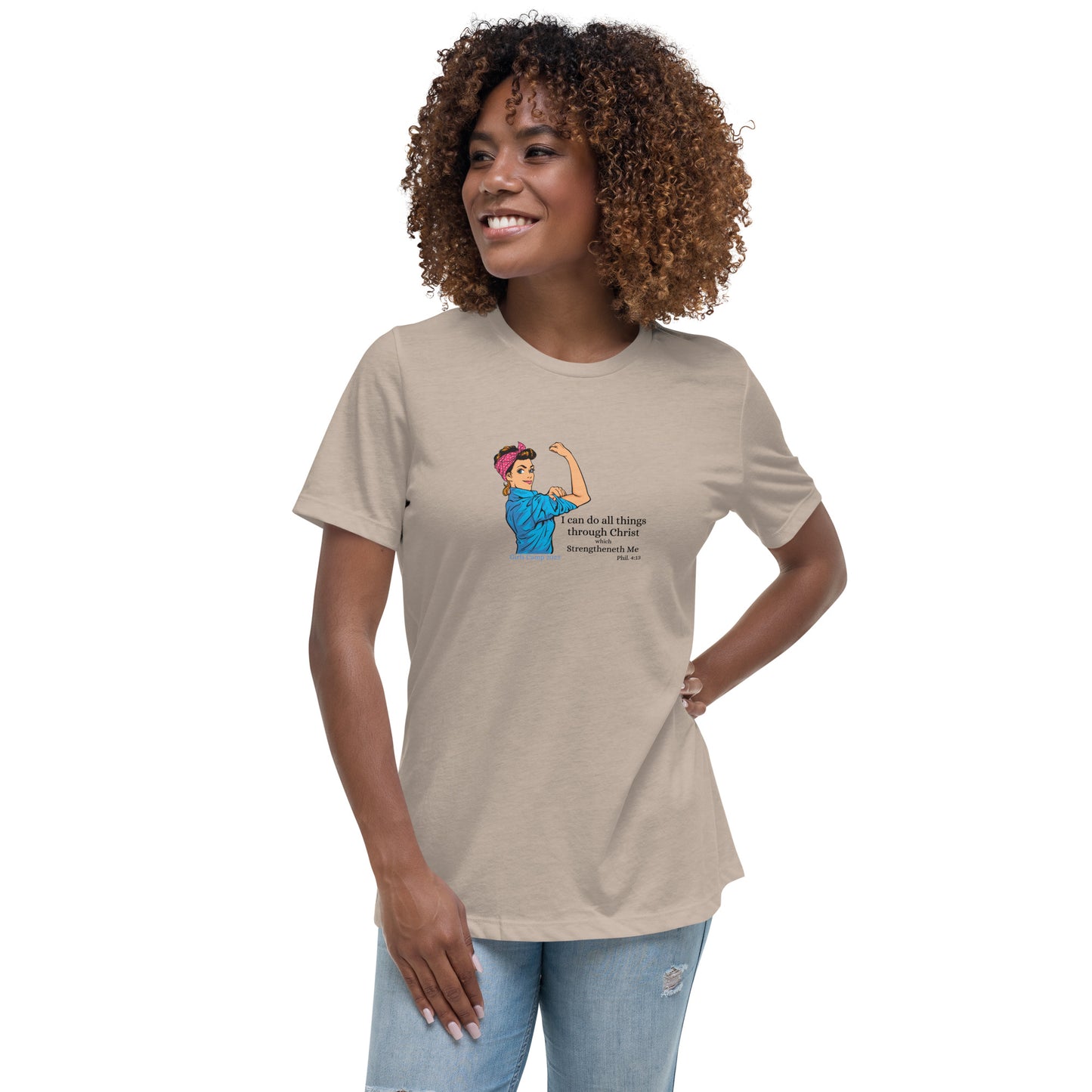 I can do all things through Christ | Vintage Rosie | Women's Relaxed T-Shirt