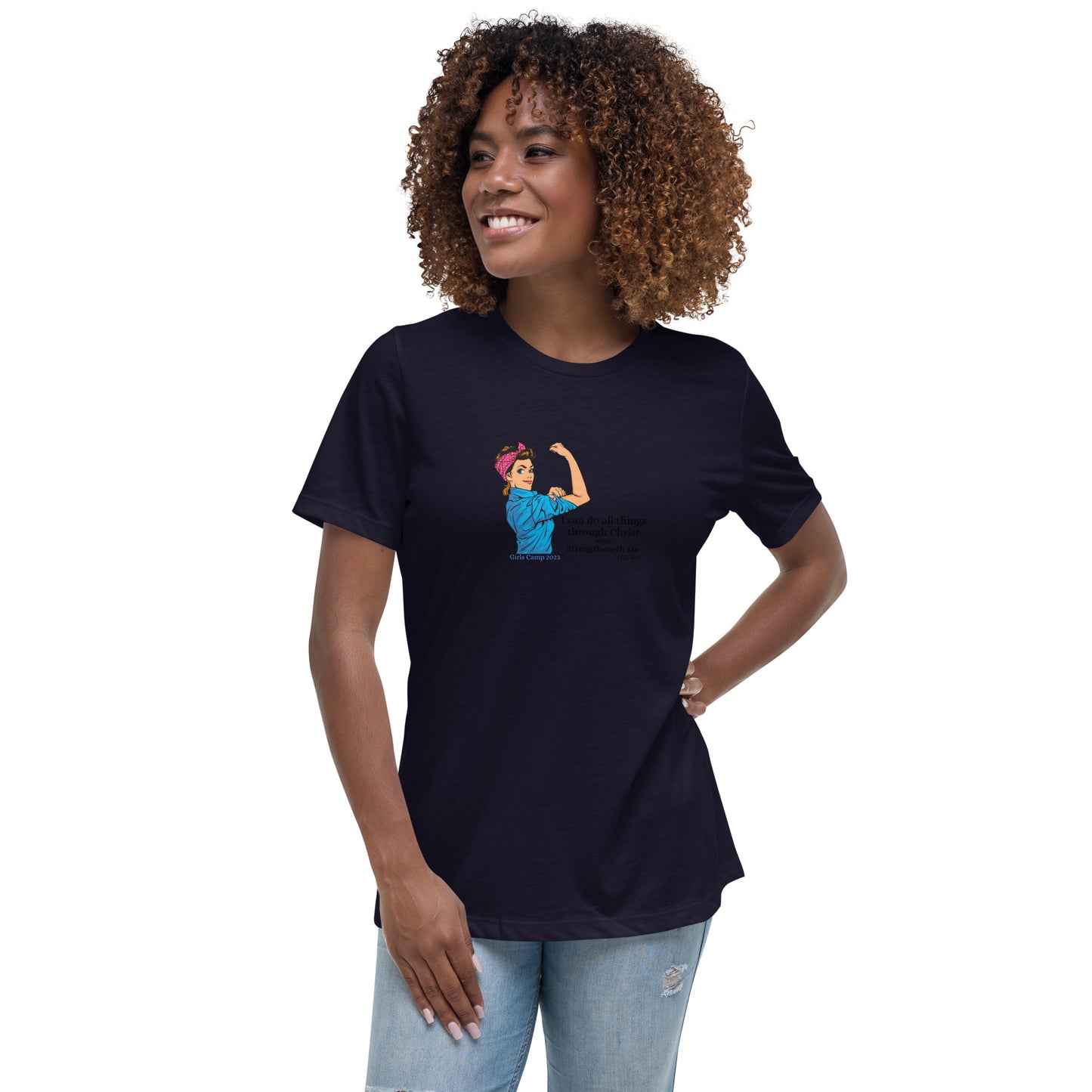 I can do all things through Christ | Vintage Rosie | Women's Relaxed T-Shirt