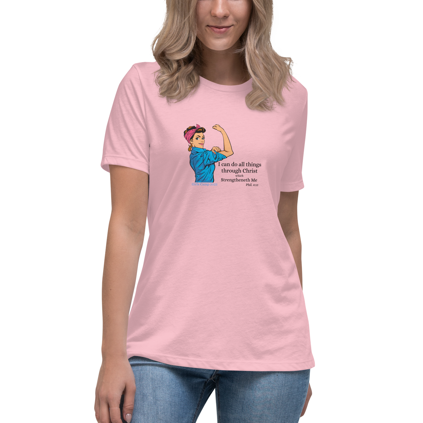 I can do all thing in Christ | Vintage Rosie| Women's Relaxed T-Shirt