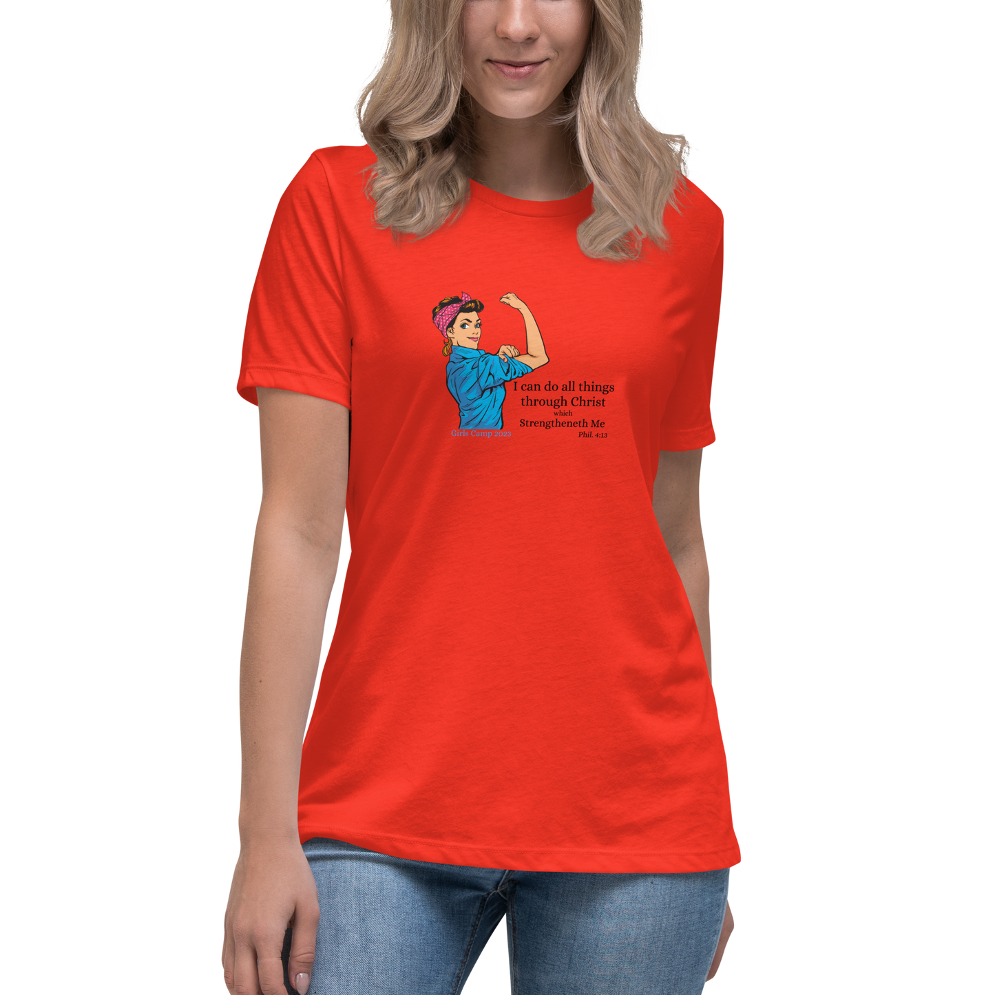 I can do all thing in Christ | Vintage Rosie| Women's Relaxed T-Shirt