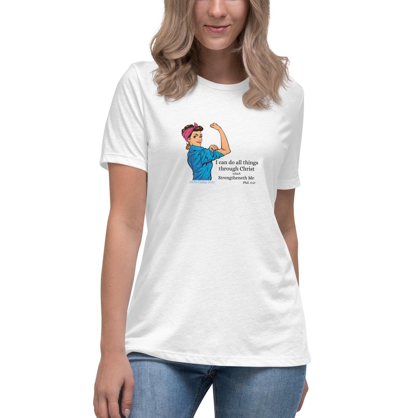 I can do all things through Christ | Vintage Rosie | Women's Relaxed T-Shirt