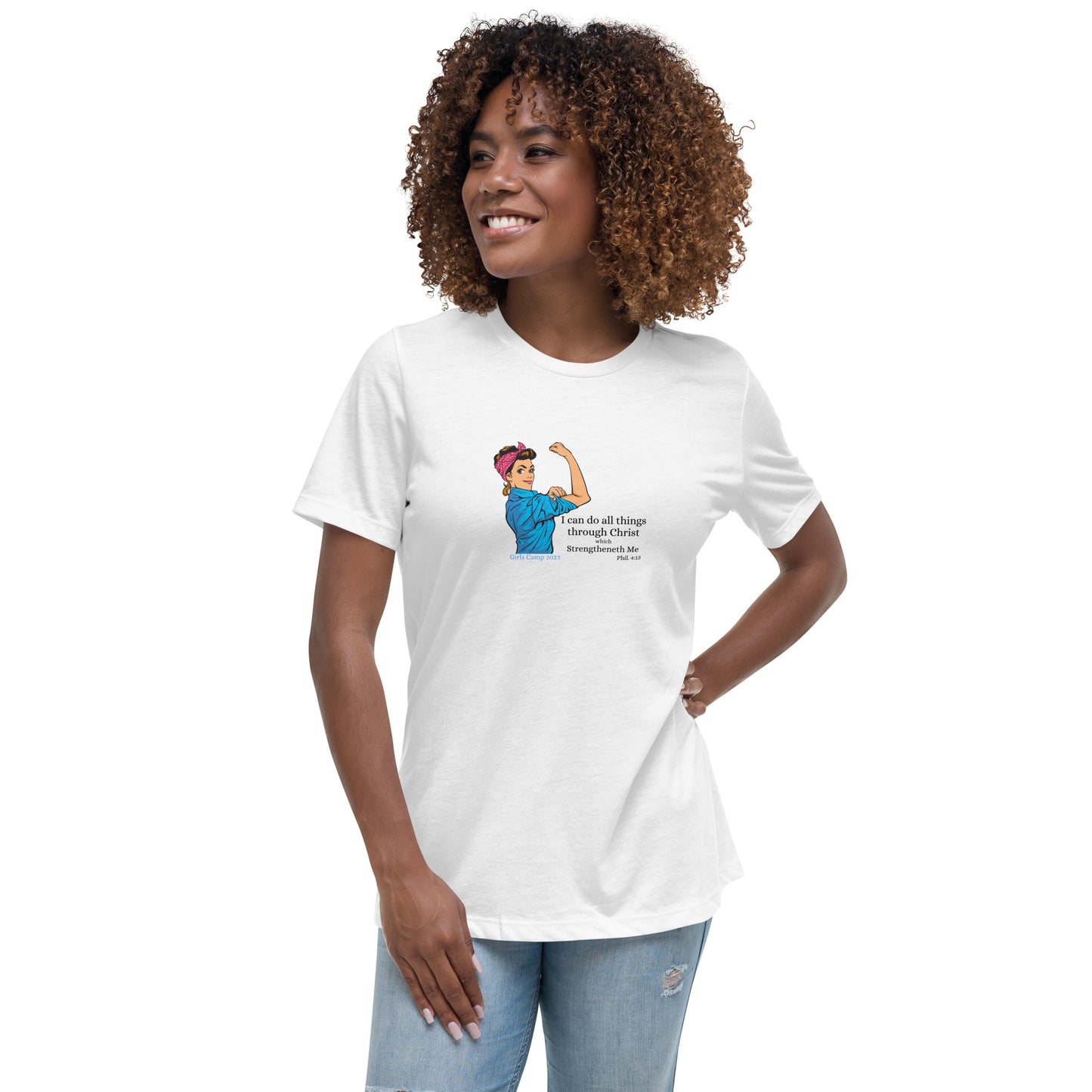 I can do all things through Christ | Vintage Rosie | Women's Relaxed T-Shirt